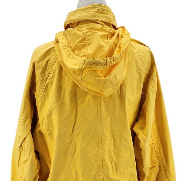 Vintage Brooks Brothers Oversized Yellow Hooded Anorak Jacket Womens Small - Picture 14 of 14